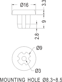 Rubber and Plastic Foot / Furniture