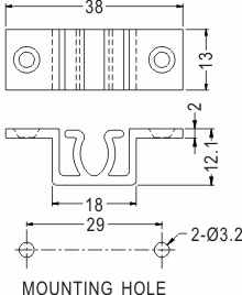 Latches and Piston / Spacer support / Furniture