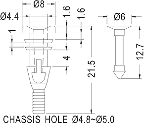 Latches and Piston / Spacer support / Furniture