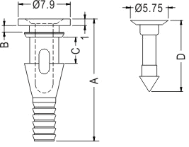 Latches and Piston / Spacer support / Furniture