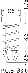 Latches and Piston / Spacer support / Furniture