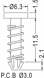 Latches and Piston / Spacer support / Furniture