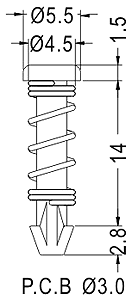 Latches and Piston / Spacer support / Furniture