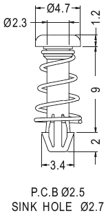 Latches and Piston / Spacer support / Furniture