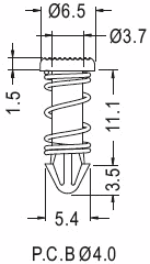 Latches and Piston / Spacer support / Furniture