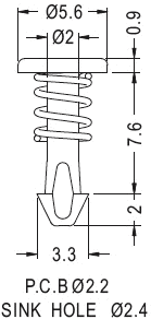 Latches and Piston / Spacer support / Furniture