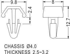 Latches and Piston / Spacer support / Furniture