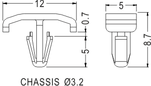 Latches and Piston / Spacer support / Furniture