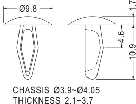 Latches and Piston / Spacer support / Furniture