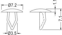 Latches and Piston / Spacer support / Furniture