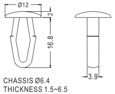 Latches and Piston / Spacer support / Furniture