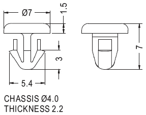 Latches and Piston / Spacer support / Furniture