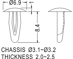 Latches and Piston / Spacer support / Furniture