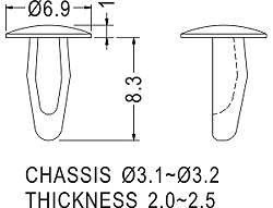 Latches and Piston / Spacer support / Furniture