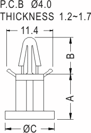 Latches and Piston / Spacer support / Furniture