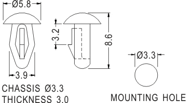 Latches and Piston / Spacer support / Furniture