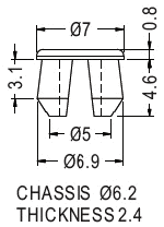 Latches and Piston / Spacer support / Furniture