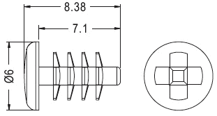 Latches and Piston / Spacer support / Furniture