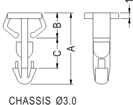 Latches and Piston / Spacer support / Furniture