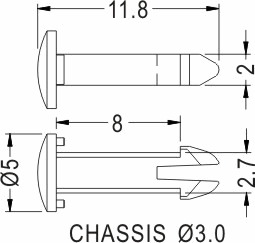 Latches and Piston / Spacer support / Furniture