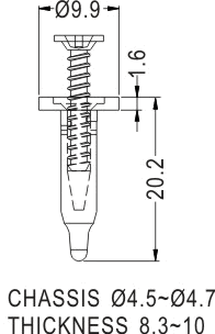 Latches and Piston / Spacer support / Furniture