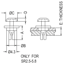 Latches and Piston / Spacer support / Furniture