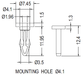 Latches and Piston / Spacer support / Furniture