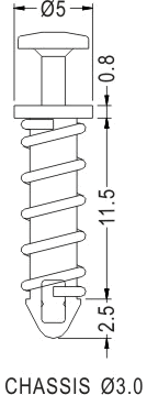 Latches and Piston / Spacer support / Furniture