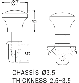 Latches and Piston / Spacer support / Furniture