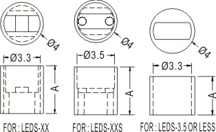 LED spacer support