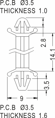 Support latch-latch / Spacer support