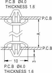 Support latch-latch / Spacer support