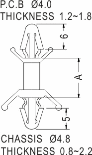 Support latch-latch / Spacer support