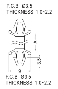 Support latch-latch / Spacer support