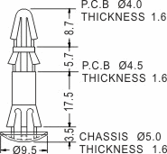 Support latch-latch / Spacer support