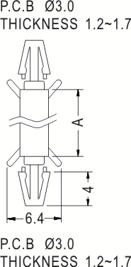 Support latch-latch / Spacer support