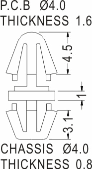 Support latch-latch / Spacer support