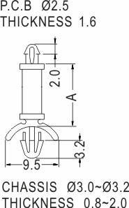 Support latch-latch / Spacer support