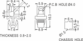 Support latch-latch / Spacer support