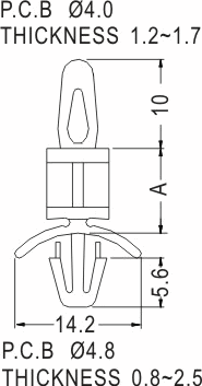 Support latch-latch / Spacer support