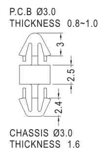 Support latch-latch / Spacer support