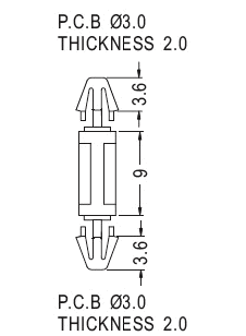 Support latch-latch / Spacer support