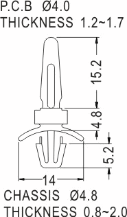 Support latch-latch / Spacer support