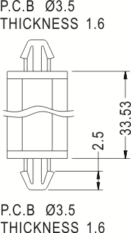 Support latch-latch / Spacer support