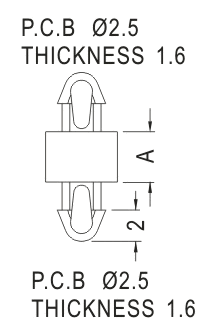 Support latch-latch / Spacer support