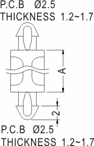 Support latch-latch / Spacer support