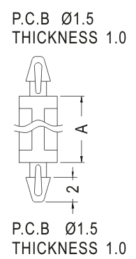 Support latch-latch / Spacer support