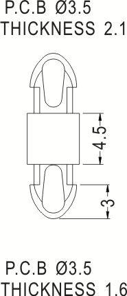 Support latch-latch / Spacer support