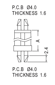 Support latch-latch / Spacer support