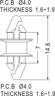 Support latch-latch / Spacer support